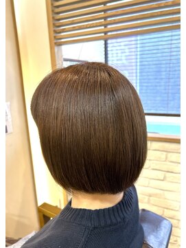 ヘアー グリーン(hair green) 人気丸み大人ボブ40代50代60代