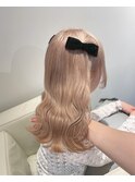 9159渋谷ブロンドホワトアッシュハイトーンカラーレイヤーボブ