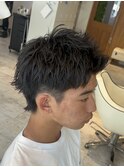 ウルフ/スパイキーショート/アップバング/短髪/メンズカット