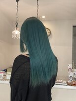 ヘアメイク ルエル(Hair Make Ruelle) ダブルカラー×グリーン