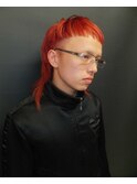 mullet hair /マレットヘア & 赤みオレンジ