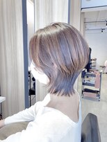 アン たまプラーザ(un) ウルフボブ【イルミナカラー】カーキグレージュ