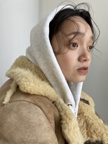 エイチ 天神橋(H)&nbsp;40代50代ホワイトグレージュミニウルフタッセルボブハイライト