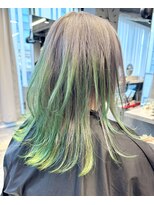 リラス 博多(rilas)&nbsp;ロングウルフ　ルーツカラー　ダブルカラー　エンドカラー