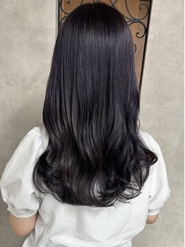 ルノン(LUNON) ホワイトグレージュミニウルフチェリーブラウンデジタルパーマ