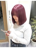 ブリーチありのピンクカラー  Akane