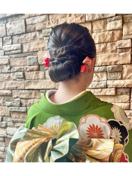 エノモト(ENOMOTO) 振袖ヘアアレンジ 着物・袴スタイル 結婚式 二次会 お呼ばれ