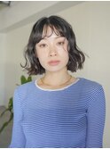 ◎韓国ヘアー顔周りレイヤーおくれ毛前新潟東区松崎ミディアム