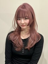 ライン(LINE)&nbsp;韓国風/レイヤー/前髪カット/オリーブ/透明感/ハッシュカット