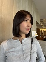 トテ(tote.)&nbsp;結べるボブ　赤み消しカラー　水素カラー