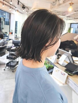 エイス 梅田 中津(Ace) くびれボブ　シアーグレージュカラー