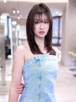 アンスリウム 箕面萱野(Anthurium)&nbsp;レイヤーカット/オリーブベージュ/小顔カット/30代40代