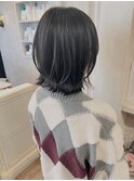 福山美容室caaryレイヤーくびれボブ外ハネ骨格派生10代20代30代