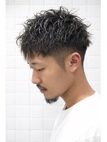 ゼロスバーバー(0's BARBER SHOP) ツイストスパイラル/メンズショート/メンズパーマ/ツーブロ
