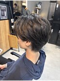 ナチュラル毛流れショート
