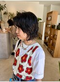 外ハネボブパーマ