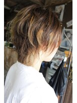 オーバーキャプテンネイキッド(OVER CAPTAIN NAKED) カットのみで創る*立体ショートウルフ