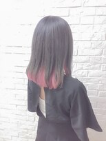 ヘアーエクステンド エフ 渋谷(f)&nbsp;グレーインナーピンク
