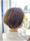 丸みショートボブ