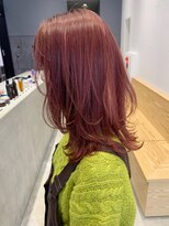 アイティー バイ アルバム 中野店(IT by ALBUM)&nbsp;チェリーピンク_厚めバングローライトスリークボブ_ba276931