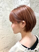 ペネロープ(Penelope)&nbsp;ショートボブ/オレンジカラー　担当　夕島