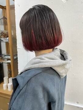 リッカ(RICCA) インナーカラー×裾カラーのボブスタイル