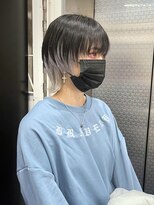 ホワイト 梅田(white) #ホワイト×ブラック×中性ウルフ/アンブレラカラー