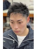 刈り上げ2ブロックショート