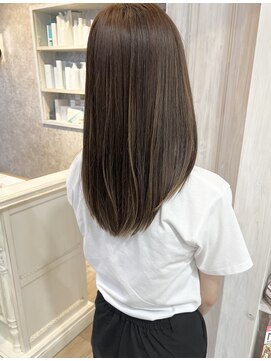 キャアリー(Caary) 福山市美容室Caary艶髪ナチュラル縮毛矯正 ナチュラルハイライト