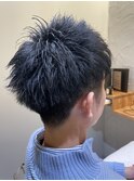アップバングベリーショート