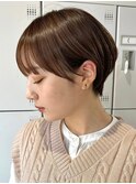 30代40代大人女性/前髪ありショートボブ/ショートヘア/髪質改善