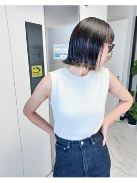 パープル(purple) 切りっぱなしダークアッシュ