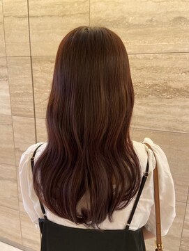 ノク 渋谷(nok) ピンクブラウン_前髪マチルダボブピンクベージュ