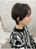 ブラックカラー×マッシュウルフショート
