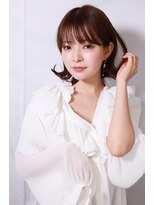 アディクト イースト 東陽町東口(addict EAST)&nbsp;モテ髪こなれレイヤーボブ＿ベージュ＿ミディアム［東陽町］