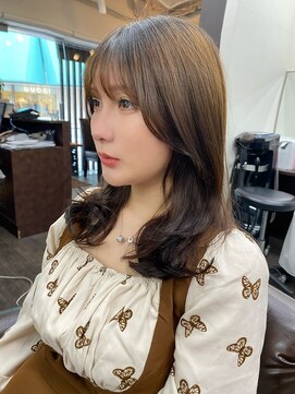 ヘアーサロン アウラ(hair salon aura) 【aura】小顔カット/顔まわりレイヤー/大人韓国ヘア