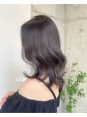 ミディアム ダークグレージュ ブリーチ1回～／ハイトーンカラー