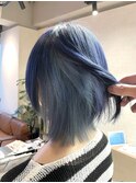 長崎 ウルフ ネイビーブルー×ペールブルー