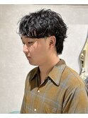 シャドウパーマ テテ風パーマ ダウンパーマ ウルフパーマ 新宿