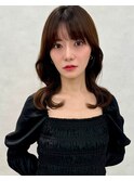イメチェン/似合わせカット/フルバング/レッドブラウン/幡ヶ谷