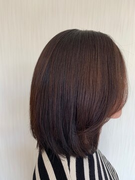 ヴァンカウンシル 清須店(VANCOUNCIL) 大人かわいい前髪レイヤーカット×ボブディ 髪質改善ケアカラー