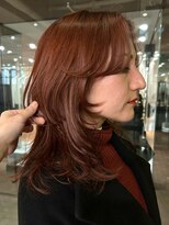 ノラ ヘアーサロン(NORA HAIR SALON)&nbsp;【大久保】たっぷりレイヤーカットとオレンジブラウンカラー