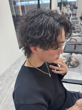 レノ 直江店(RENO) 波巻きパーマ×ウルフカット