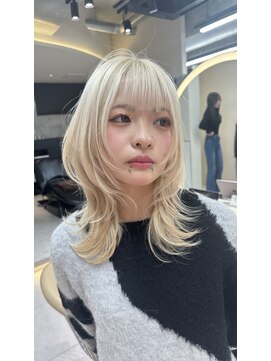 ロンド レア 天神大名店(Lond Le’a) メルティカラー/ウェーブミディアム /似合わせカットスタイル