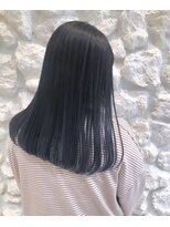 モアナ バイ ヘッドライト 三島店(Moana by HEADLIGHT) #ネイビー#髪質改善#暗髪#トリートメント