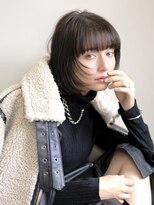 セロ 東辻井店(SERO) 【SERO東辻井】顔周りレイヤー_大人ボブ_アースカラー