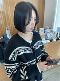 切りっぱなしボブ