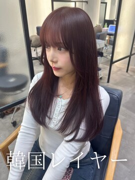 アミー 池袋(Ammy) レイヤーカット/顔周りカット/顔周りレイヤー /韓国風パーマ
