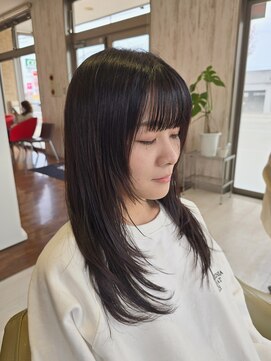 ヘアメイク アリエス 岩切店(HAIR MAKE aries) 顔周りニュアンスカット レイヤースタイル 仙台 20代30代40代
