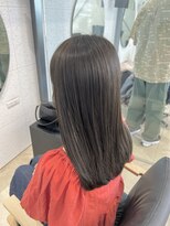 ビーヒアナウ N゜03 金沢駅西店(BE HERE NOW) 髪質改善カラー/オリーブベージュ